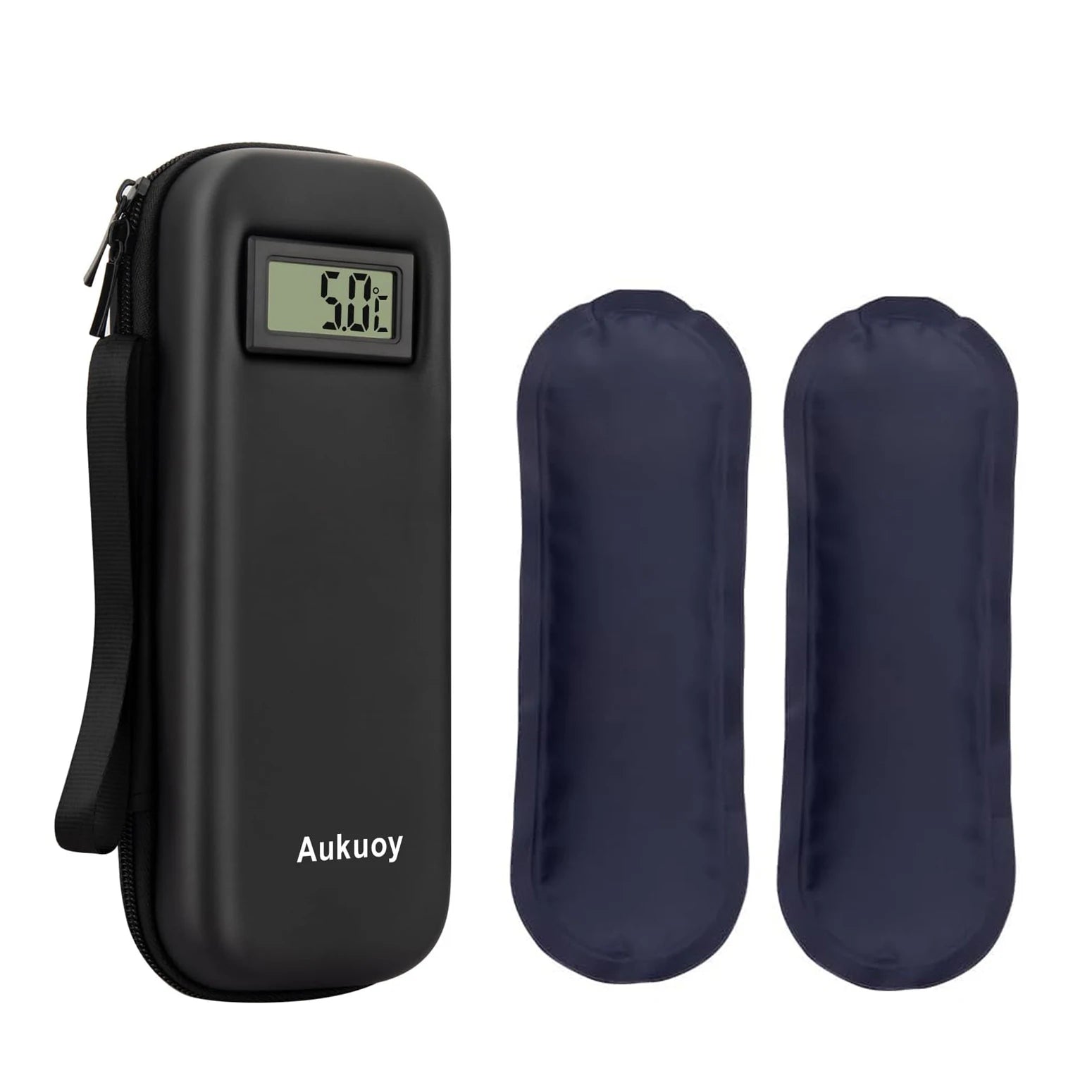 Insulin Cooler Travel Case with Thermometer Display Medication Diabetic Cooler Refrigerated Medicine Organizer Bag