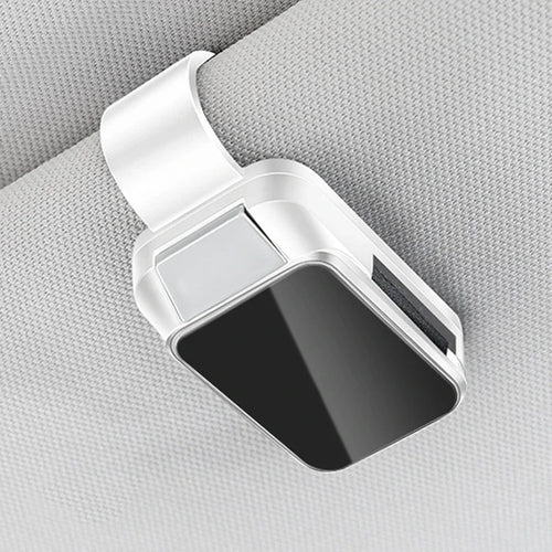 1PC Car Sun Visor Glasses Clips Interior Eyeglasses Storage Holder Compact Storage Auto Interior Accessory with Alloy Buckle